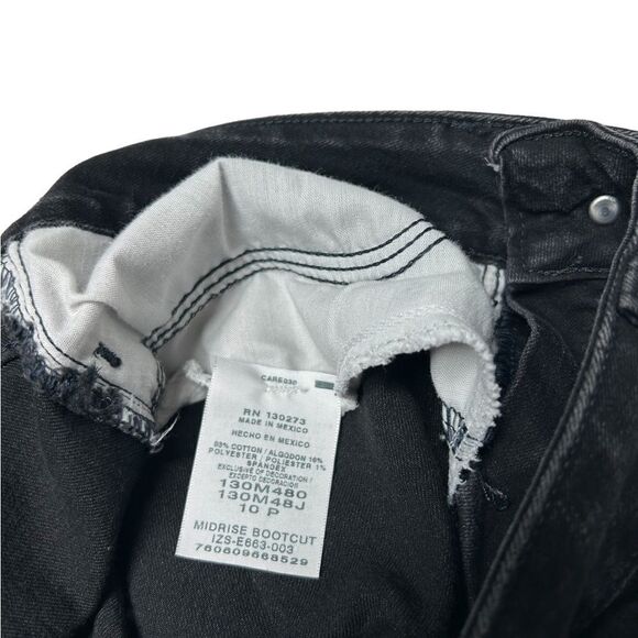 Riders by Lee Mid Rise Boot Cut Jeans Midrise Black Bootcut Jeans Casual Fall - Picture 8 of 11